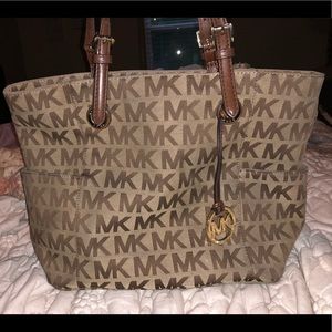 Brown & gold MK purse!